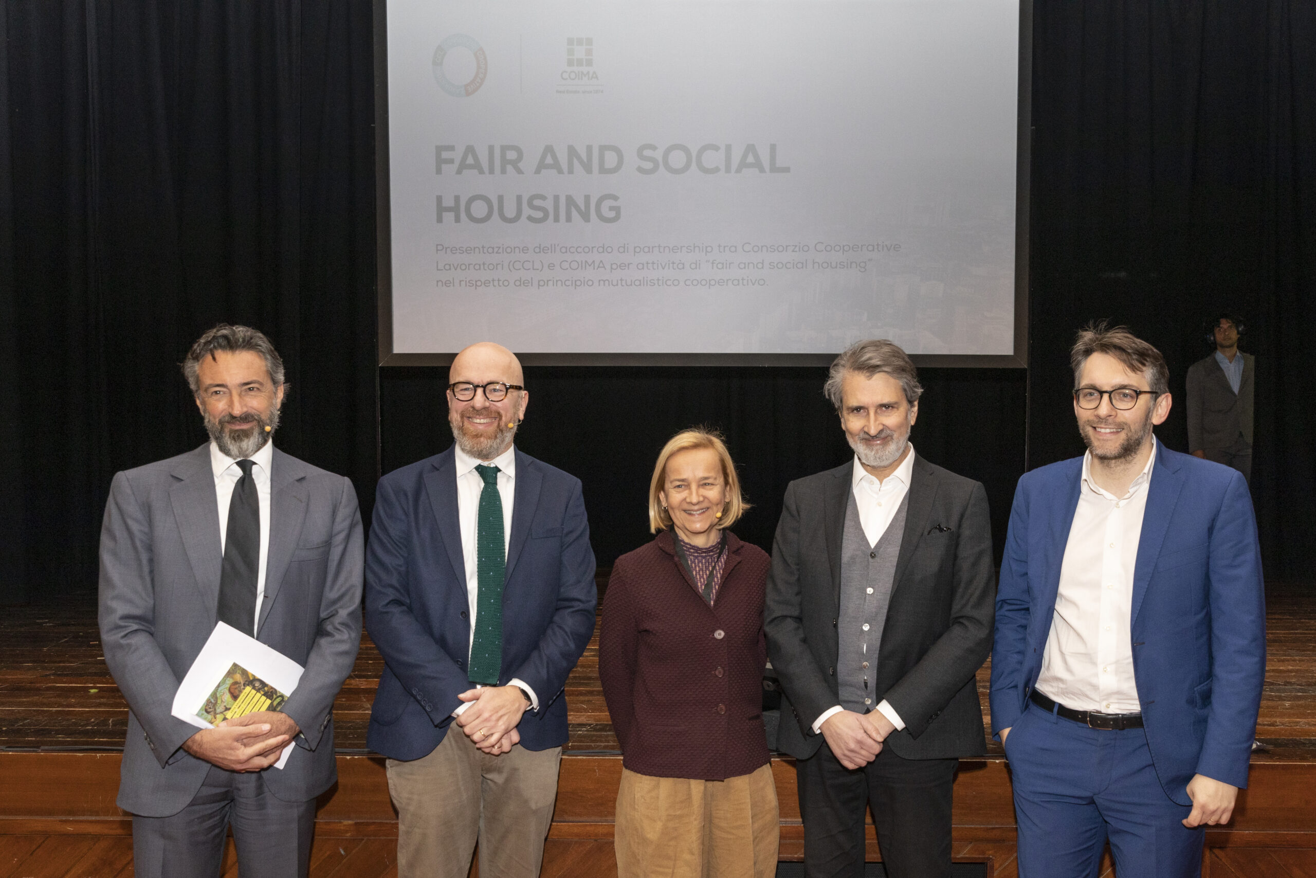 Fair and social housing: CCL e COIMA avviano la collaborazione per realizzare opere secondo il principio mutualistico cooperativo